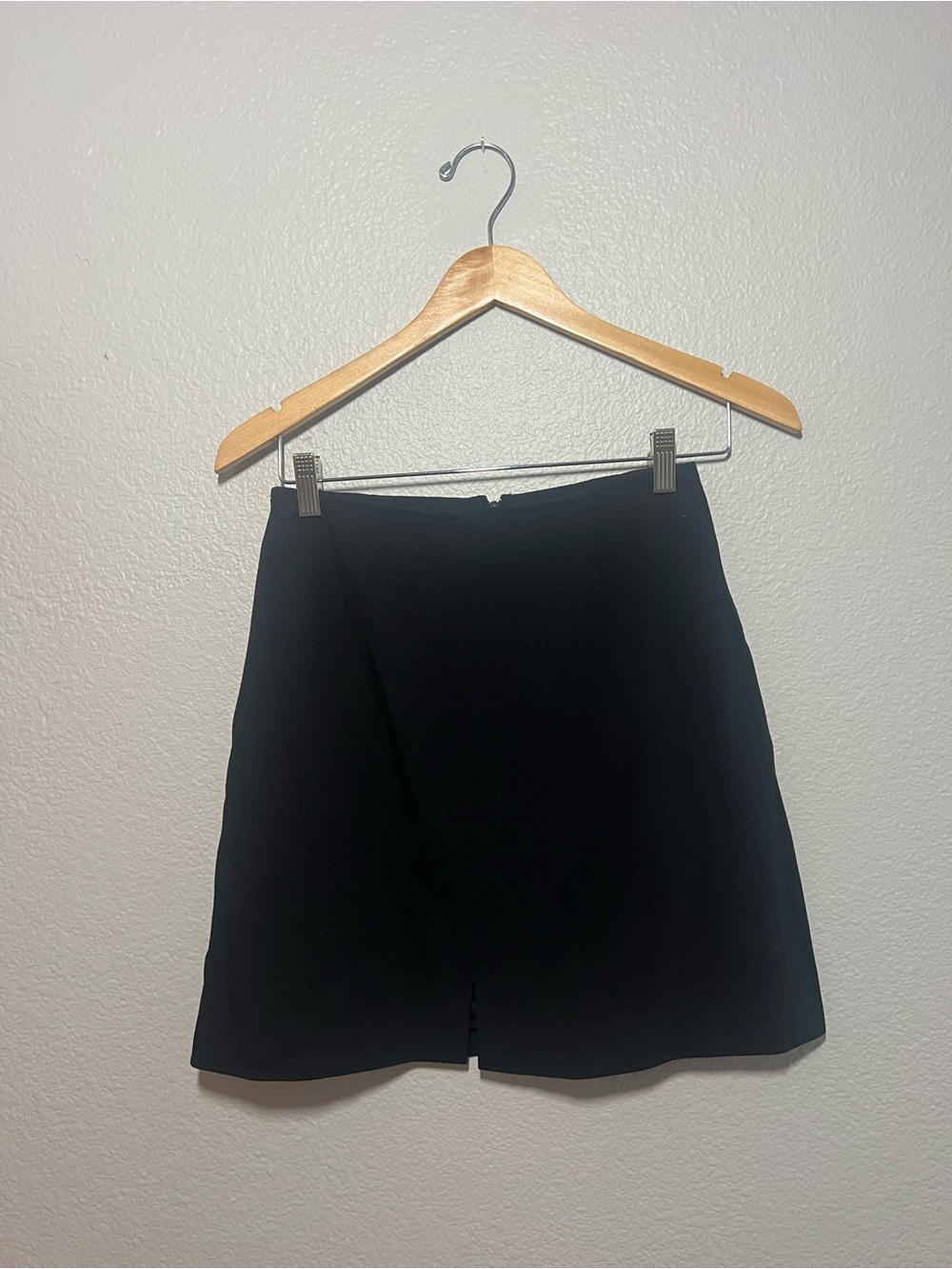 Vintage Germano Zama Black A-Line Mini Skirt | Size Medium